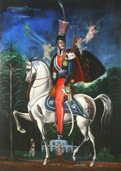 Zygmunt Waliszewski Prince Joseph Poniatowski on horse Germany oil painting art